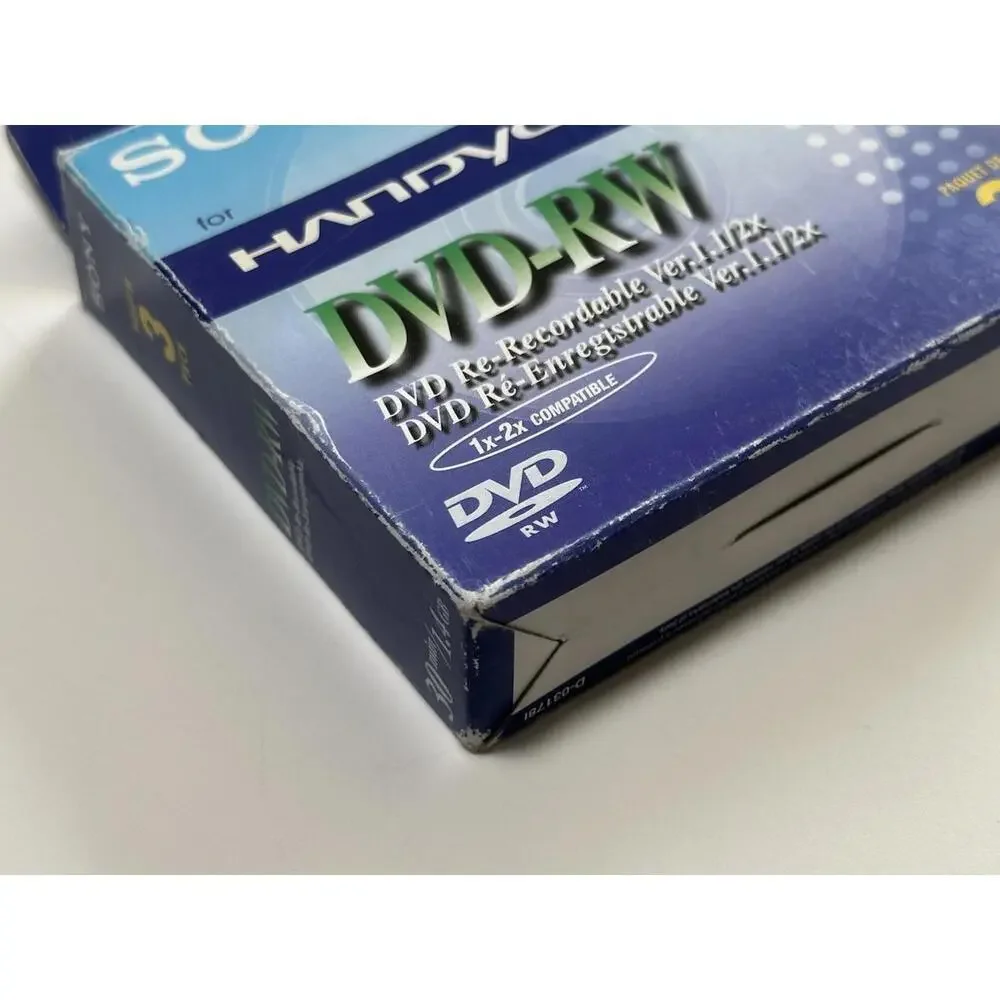 Sony Handycam DvD-RW 30m / 1.4gb 3 Pack Unopened
